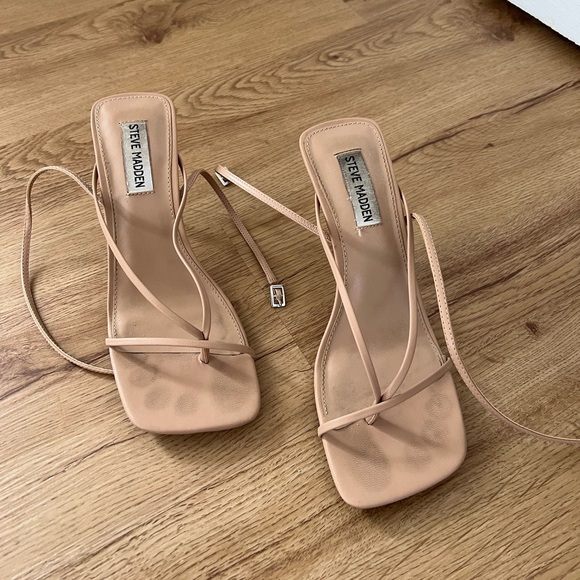 Steve Madden Nude Strappy Sandals - Picture 3 of 3